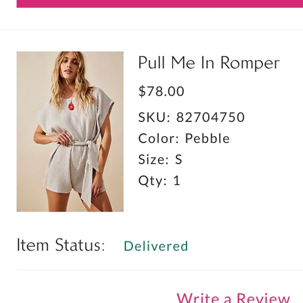 Free people Pebble Romper